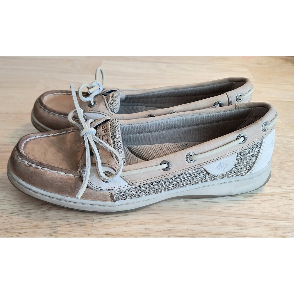 Womens Sperry Top-Sider Angelfish Brown Leather Boat Shoes 9102047 Size 8M